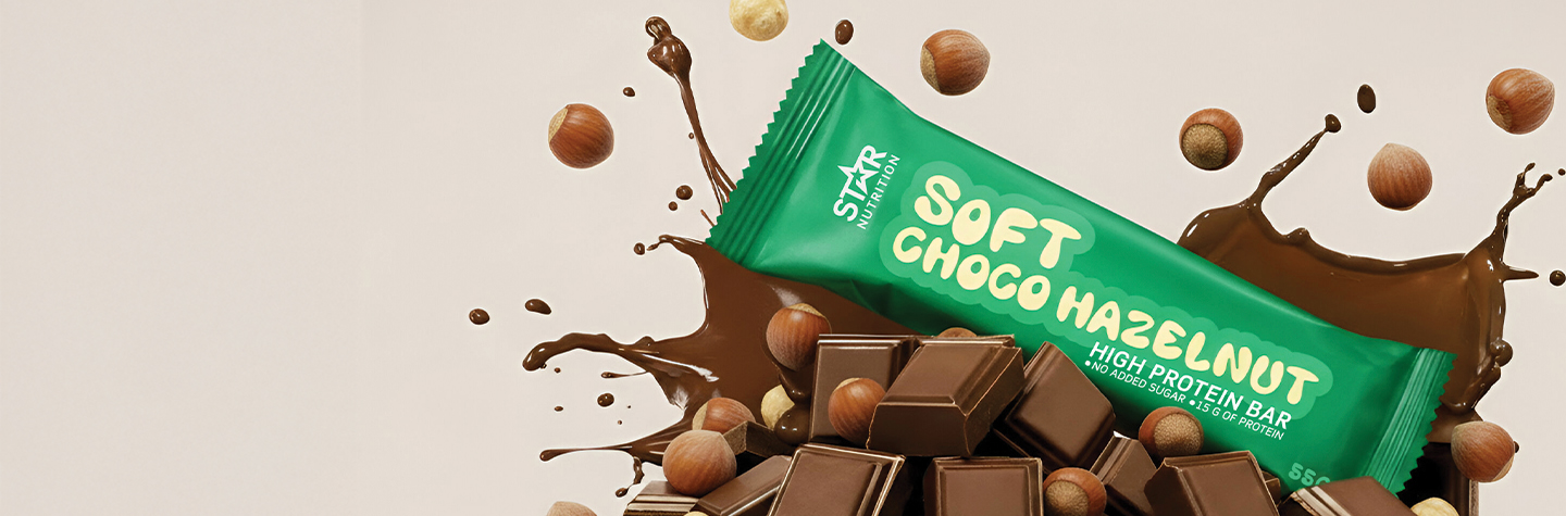 Star Nutrition Soft Proteinbar. Ny smak - Soft Choco Hazelnut